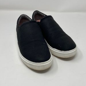 Dr. Scholl’s Black Snake Print Slip On Sneakers Size 6